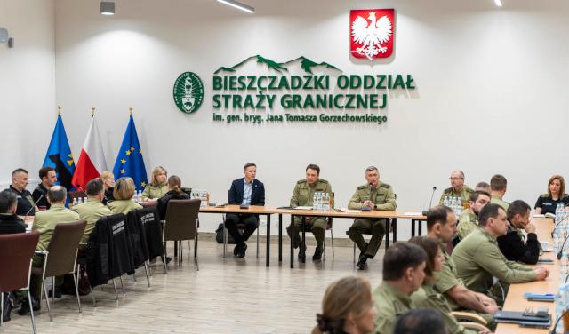 Spotkanie w Bieszczadzkim Oddziale Straży Granicznej