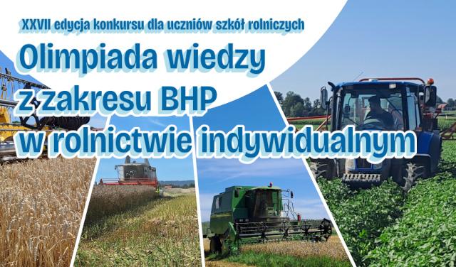 Olimpiada wiedzy z zakresu BHP w rolnictwie indywidualnym