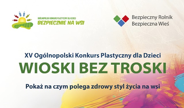 Zapraszamy do udziału w Ogólnopolskim Konkursie Plastycznym „Wioski bez troski”