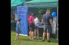 Festiwal Kwiatów w Albigowej. Stoisko informacyjne Okręgowego Inspektoratu Pracy w Rzeszowie