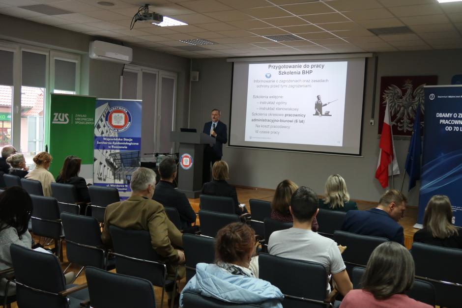 Prelekcja przedstawiciela Okręgowego Inspektoratu Pracy w Rzeszowie 