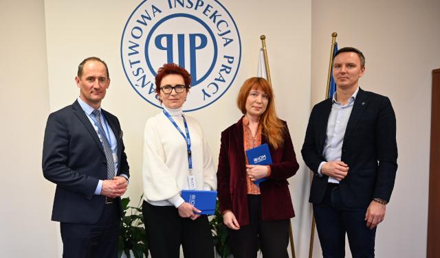 Spotkanie Okręgowego Inspektora Pracy w Rzeszowie z przedstawicielami Międzynarodowej Organizacji ds. Migracji